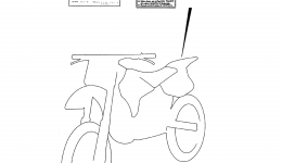 Эмблемы, наклейки для мотоцикла SUZUKI RMX2501990 г. 
