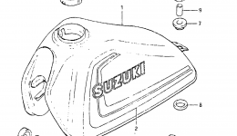 FUEL TANK (MODEL D) для мотоцикла SUZUKI SP2501983 г. 