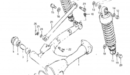 REAR SWINGING ARM (MODEL D) для мотоцикла SUZUKI GS850G1983 г. 