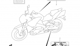 Эмблемы, наклейки для мотоцикла SUZUKI B-KING (GSX1300BK)2008 г. 