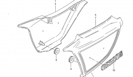 FRAME COVER (MODEL D) for мотоцикла SUZUKI GS1100G1983 year 
