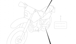 Эмблемы, наклейки для мотоцикла SUZUKI DR-Z2502001 г. 