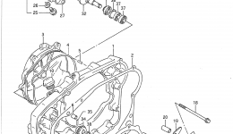 CRANKCASE COVER - WATER PUMP (MODEL L/M/N) для мотоцикла SUZUKI RM2501989 г. 