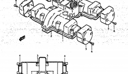 Крышка головки блока цилиндров для мотоцикла SUZUKI GS425L1979 г. 
