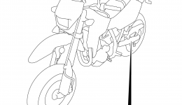 LABEL (DR-Z400SML4 E03) для мотоцикла SUZUKI DR-Z400SM2014 г. 