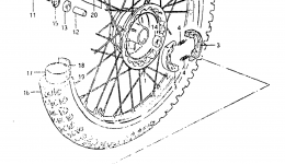 FRONT WHEEL (MODEL Z) for мотоцикла SUZUKI RM2501982 year 
