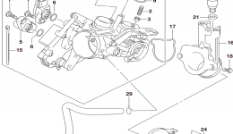 THROTTLE BODY (AN400AL6 E33) для мотоцикла SUZUKI AN400A2016 г. 