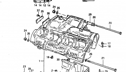 CRANKCASE (MODEL D) for мотоцикла SUZUKI GS750T1983 year 