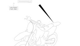 LABEL for мотоцикла SUZUKI RM1252002 year 