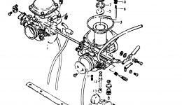 CARBURETOR (2) for мотоцикла SUZUKI GS400-X1978 year 