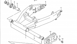 REAR SWINGING ARM (MODEL P) for мотоцикла SUZUKI GSX-R750W1993 year 