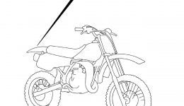 Эмблемы, наклейки для мотоцикла SUZUKI RM801986 г. 