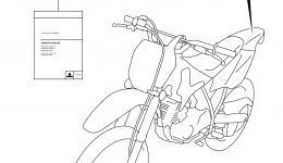 LABEL (DR-Z125LL4 E33) для мотоцикла SUZUKI DR-Z1252014 г. 