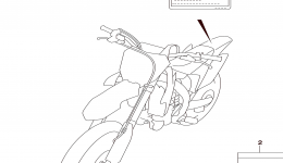 LABEL (RM-Z250L6 E28) для мотоцикла SUZUKI RM-Z2502016 г. 