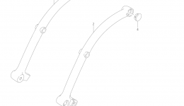 FRAME HANDLE GRIP (MODEL K5/K6/K7/K8) for мотоцикла SUZUKI Intruder (VS1400GLP)2004 year 