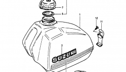 FUEL TANK (PE250T) for мотоцикла SUZUKI PE2501980 year 