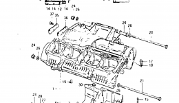 Крышка картера для мотоцикла SUZUKI GS750E1982 г. 