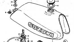 FUEL TANK for мотоцикла SUZUKI DR3701979 year 