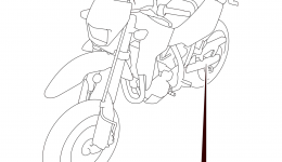 LABEL (DR-Z400SML5 E03) для мотоцикла SUZUKI DR-Z400SM2015 г. 