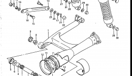 REAR SWINGING ARM (MODEL H) для мотоцикла SUZUKI Intruder (VS700GLP)1986 г. 
