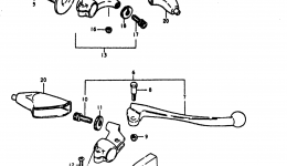 HANDLE GLIP - LEVER (RM125N) for мотоцикла SUZUKI RM1251979 year 