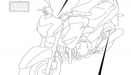 LABEL for мотоцикла SUZUKI GW2502013 year 