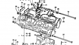 CRANKCASE (MODEL D) for мотоцикла SUZUKI GS1100E1983 year 