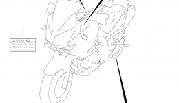 LABEL (DL1000 L2 E28) для мотоцикла SUZUKI V-Strom (DL1000)2012 г. 