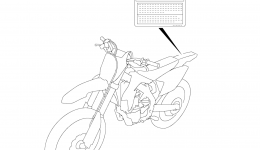 LABEL for мотоцикла SUZUKI RM-Z4502008 year 