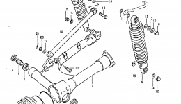 REAR SWINGING ARM (MODEL T) для мотоцикла SUZUKI GS1000GL1981 г. 