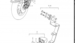 FRONT MARKER LAMP SET (OPTIONAL) для мотоцикла SUZUKI Cavalcade (GV1400GC)1987 г. 