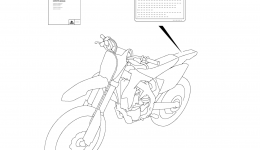 LABEL (RM-Z450L3 E28) for мотоцикла SUZUKI RM-Z4502013 year 
