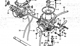 Карбюратор для мотоцикла SUZUKI GS425L1979 г. 