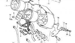 Speedometer - Tachometer для мотоцикла SUZUKI GS450SX1982 г. 