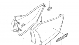 FRAME COVER for мотоцикла SUZUKI GS300L1985 year 