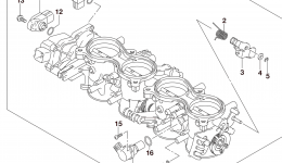 THROTTLE BODY (GSX-R600L5 E03) for мотоцикла SUZUKI GSX-R6002015 year 