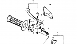 LEFT HANDLE GRIP (MODEL T) для мотоцикла SUZUKI PE1751981 г. 
