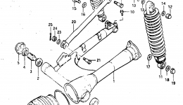 REAR SWINGING ARM (MODEL Z) для мотоцикла SUZUKI GS1100GL1982 г. 