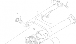 REAR SWINGING ARM (MODEL T/V/W/X/Y) для мотоцикла SUZUKI Intruder (VS1400GLP)1997 г. 