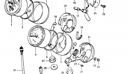 Speedometer - Tachometer for мотоцикла SUZUKI GN400T1982 year 