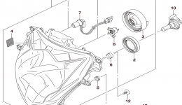 HEADLAMP для мотоцикла SUZUKI GSX-R7502016 г. 