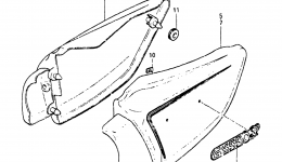 FRAME COVER (MODEL Z) for мотоцикла SUZUKI GS550L1982 year 