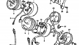 Speedometer-Tachometer for мотоцикла SUZUKI GS850G1983 year 