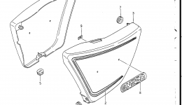 FRAME COVER for мотоцикла SUZUKI 1985, (GN250)1988 year 