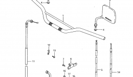 Handlebar - Cable for мотоцикла SUZUKI SP6001985 year 