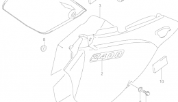 FRAME COVER (MODEL Y/K1/K2) для мотоцикла SUZUKI DR-Z400E2003 г. 