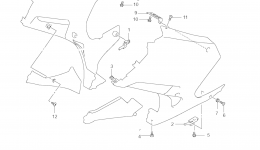 UNDER COWLING INSTALLATION PARTS (WITH COWLING) для мотоцикла SUZUKI GS500F2008 г. 