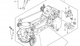 THROTTLE BODY (DL1000AL4 E03) for мотоцикла SUZUKI DL1000A2014 year 