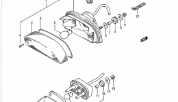 REAR COMBINATION LAMP для мотоцикла SUZUKI Intruder (VS1400GLP)1991 г. 