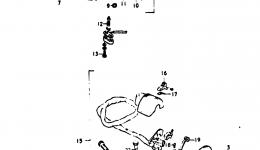 THROTTLE GRIP - HANDLE SWITCH for мотоцикла SUZUKI TS751975 year 